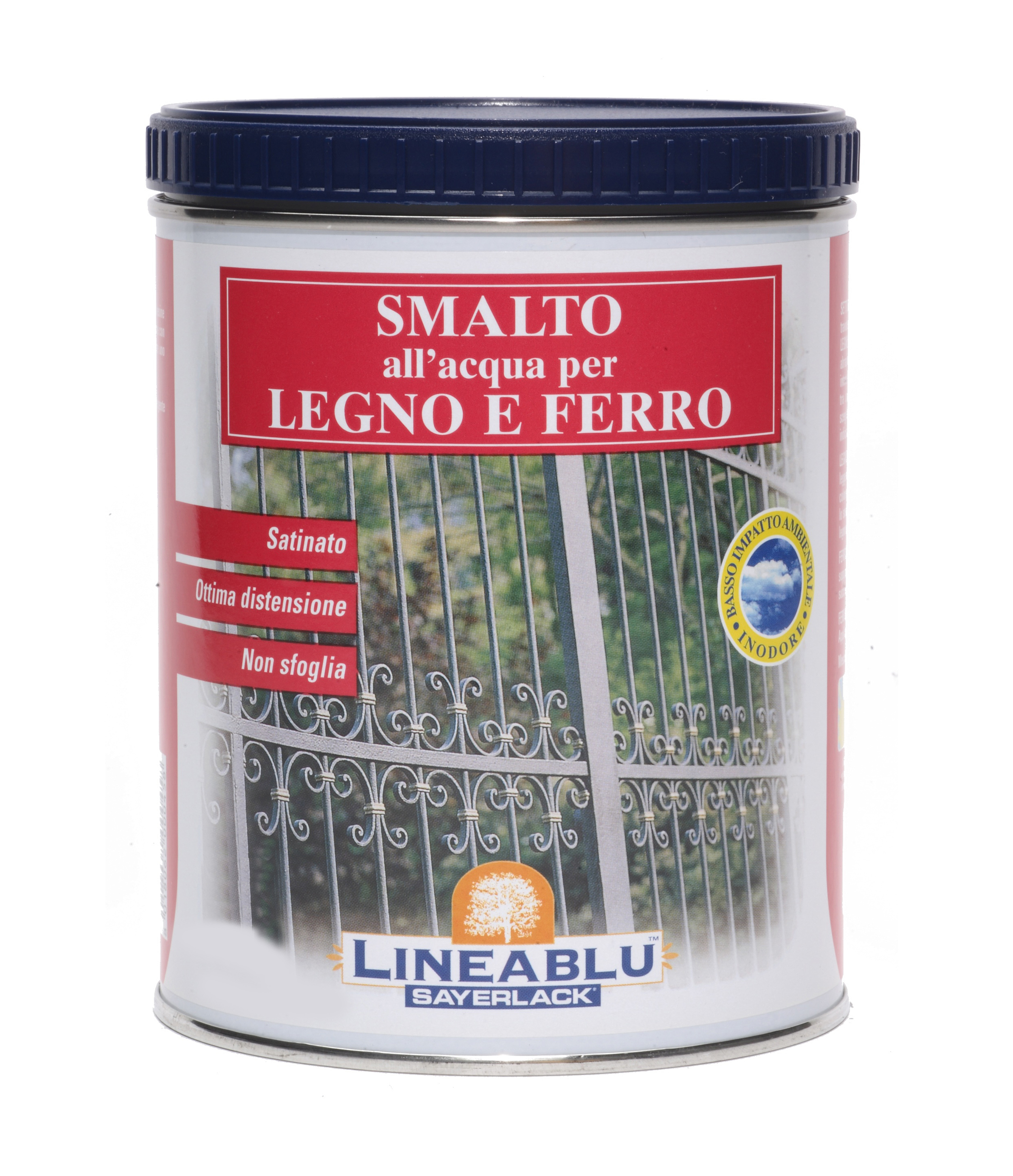 Smalto acqua grigio (ral 7001) esterno lt 0,75