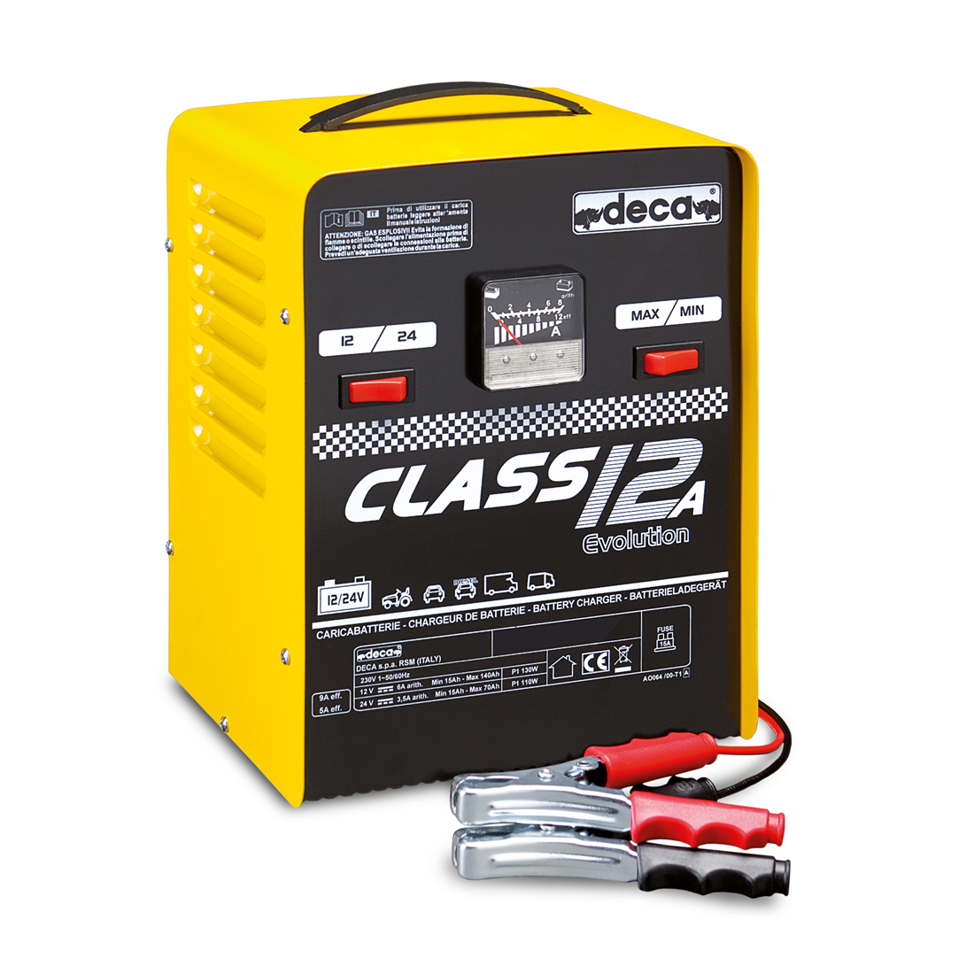 Caricabatterie auto portatile class 12 a - 12 / 24 v 303500 deca