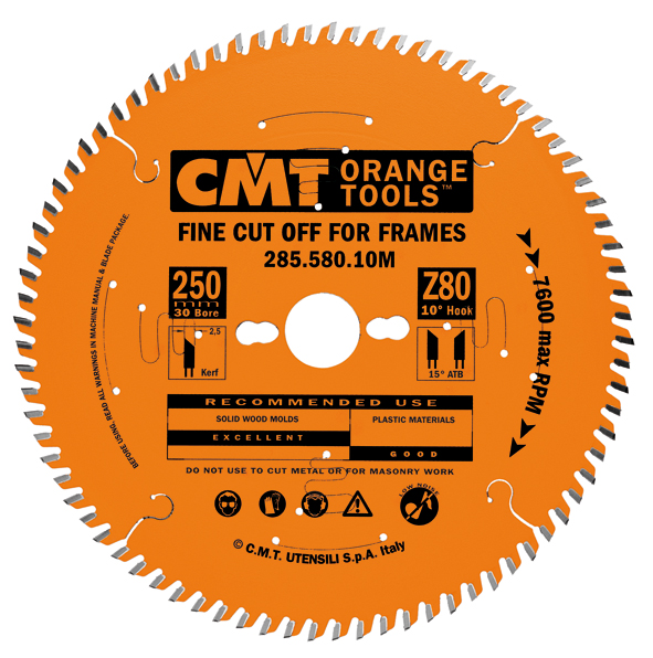 Lama seghe circ. xtreme d. 250 mm denti 80 legno