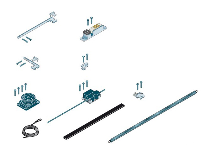 Kit chiusura scorrevole automatica Koblenz 08802 per controtelai