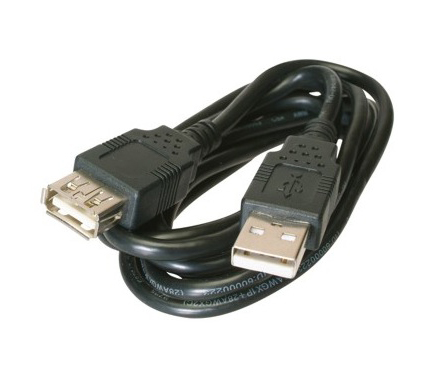 Cavetto usb 2.0 con spina tipo a e presa tipo a, l