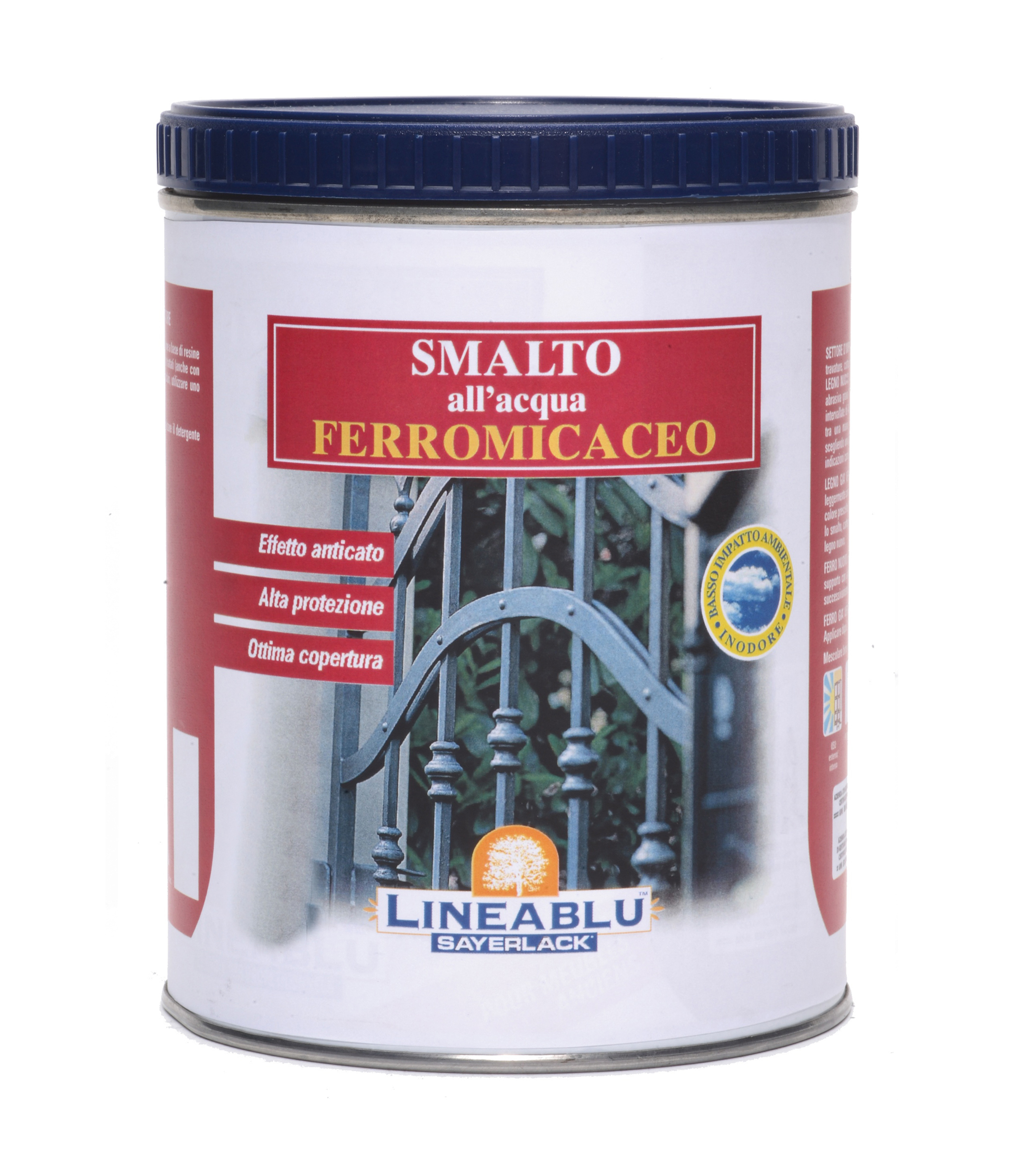 Smalto ferromicaceo acqua nero lava lt 0,75