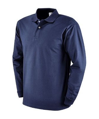 Maglietta polo manica lunga blu tg.xxl