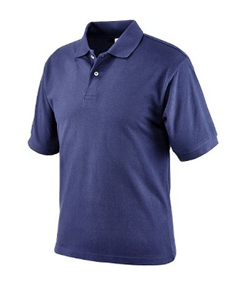 Maglietta polo blu tg.l cotone