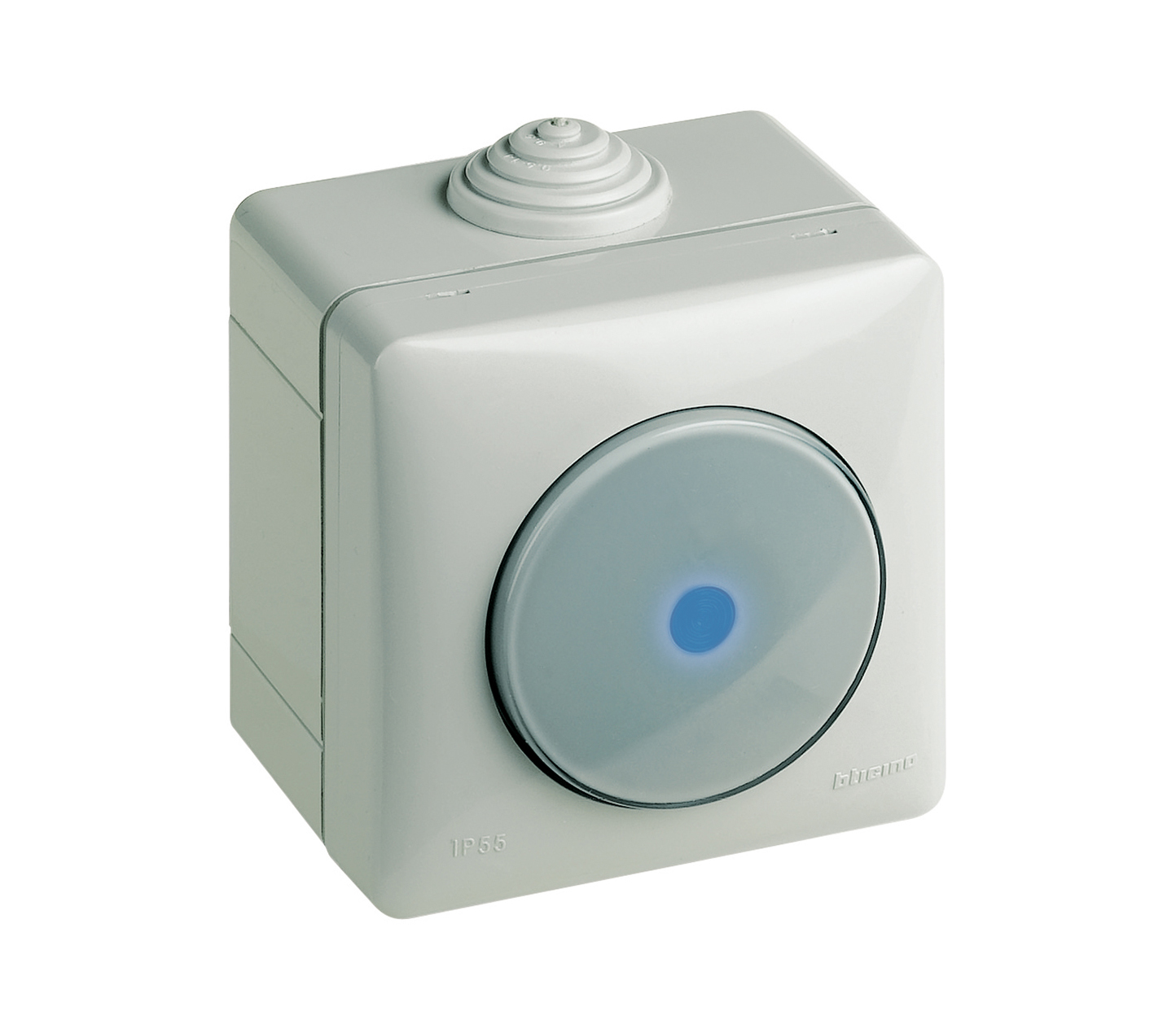 Idrobox - pulsante ip55 1p 10a colore grigio