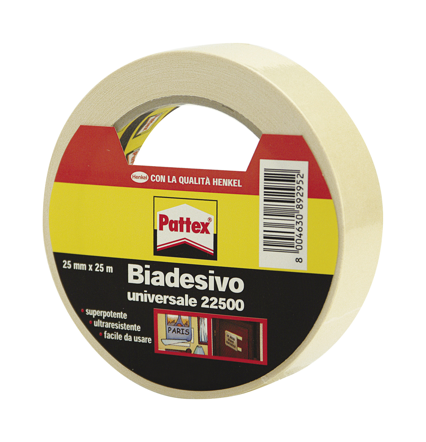 Pattex 22500 - biadesivo universale 25mmx25m