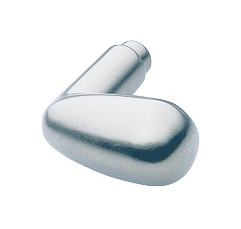 Pomolo azionabile alluminio 85x39 argento (f1)
