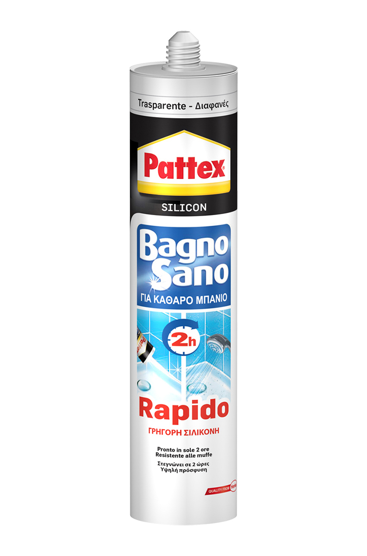 Pattex bagno sano rapido trasparente 300ml