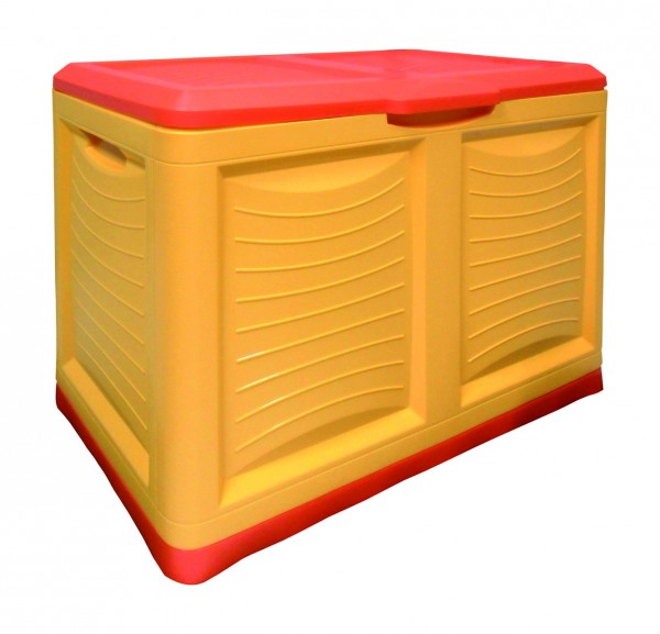 Baule mettitutto contenitore bama 200 lt box - 78x45x64 cm arancio