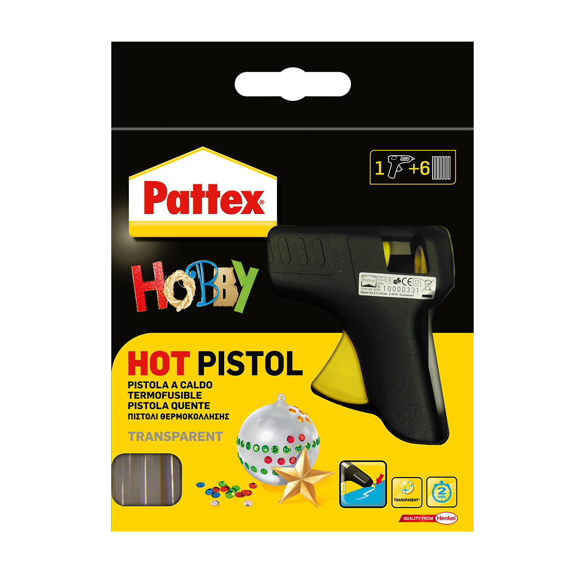 Pattex hobby pistola hotmelt starterset kit