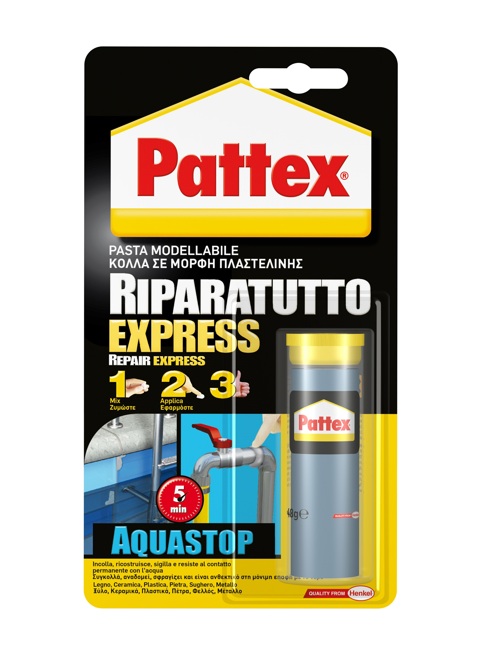 Pattex riparatutto express aquastop 48g
