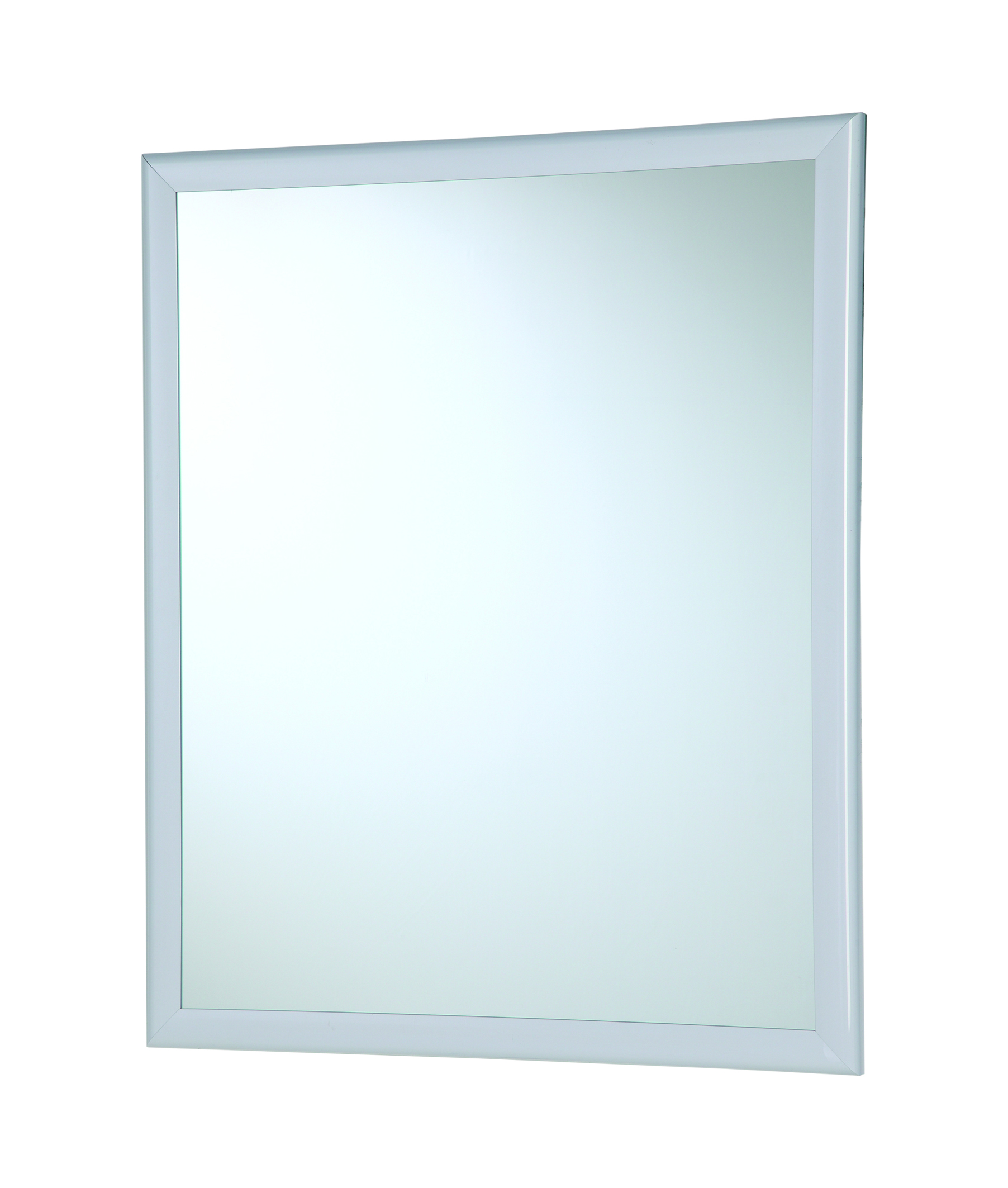 Specchio con cornice in abs 50 x 60 cm bianco