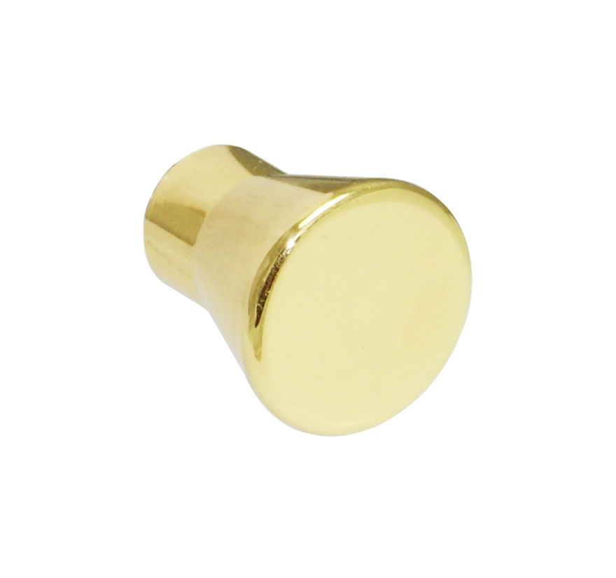 Pomolo 755 in ottone d. 17 mm oro lucido