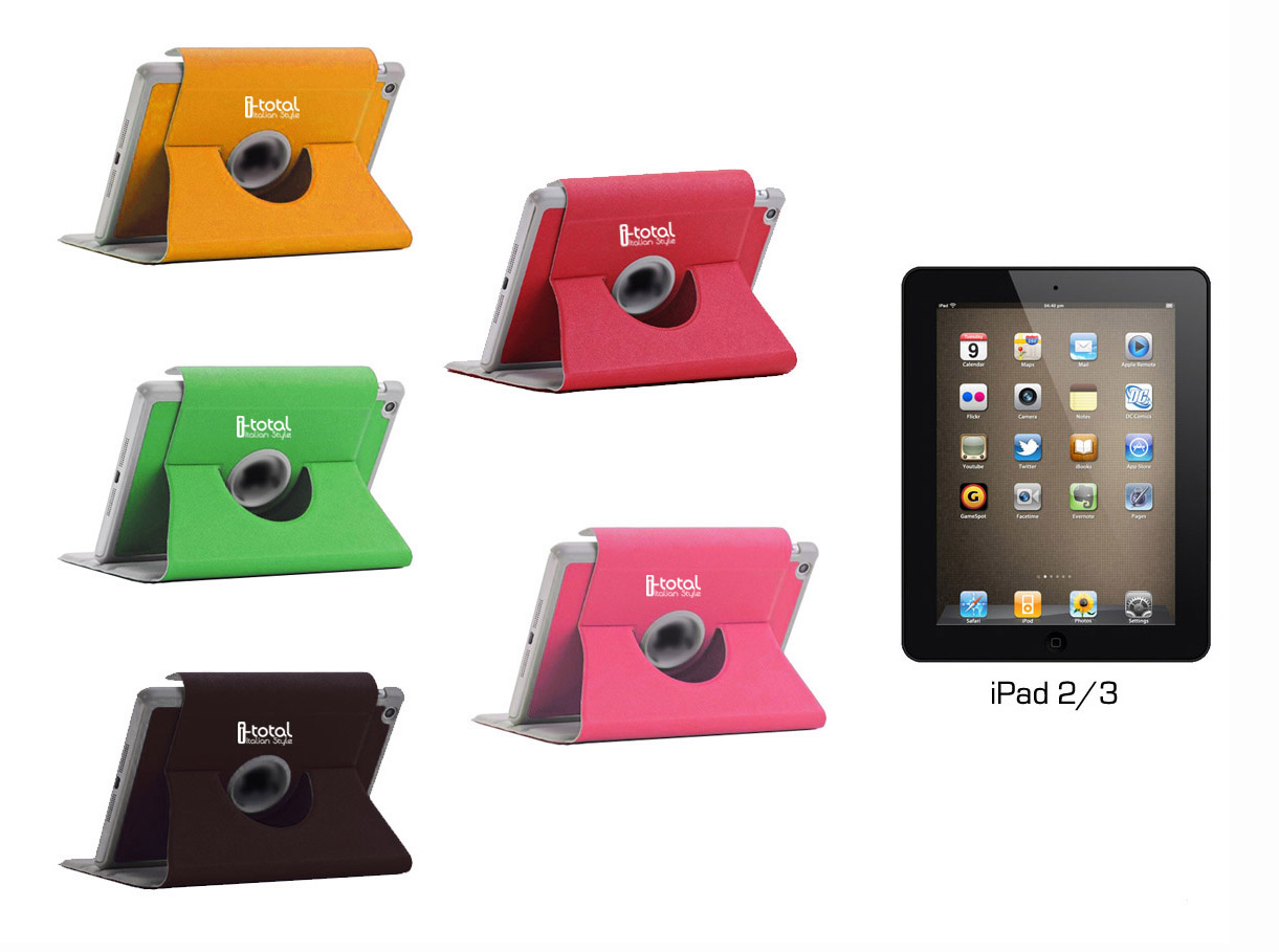 Cover ipad 2/3/4 display 8 pollici (5 colori)