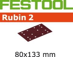 50 fogli abrasivi stf mm80x133 prefor.p80 rubin2