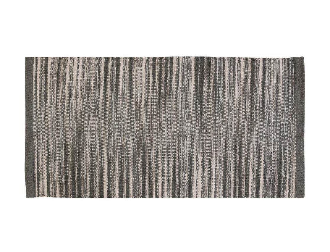 Tappeto cotone serie duna 60 x 120 cm grigio