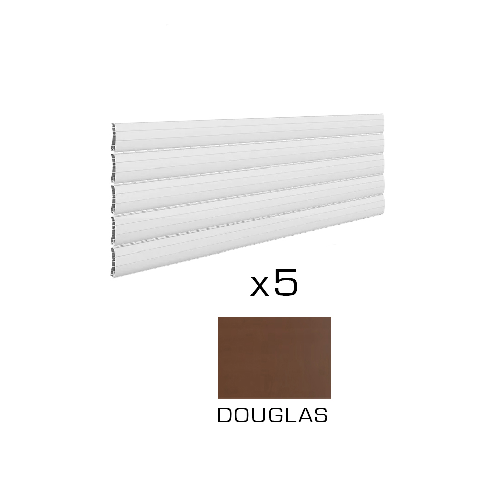 5 fasce di ricambio per tapparella 183 x 27,5 cm torino douglas rollplast