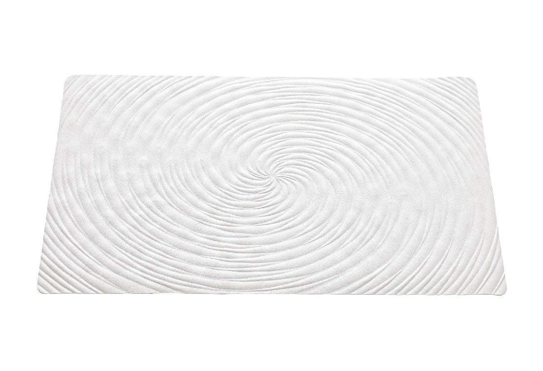 Tappeto antisc in gomma vortice 40 x 70 cm bianco