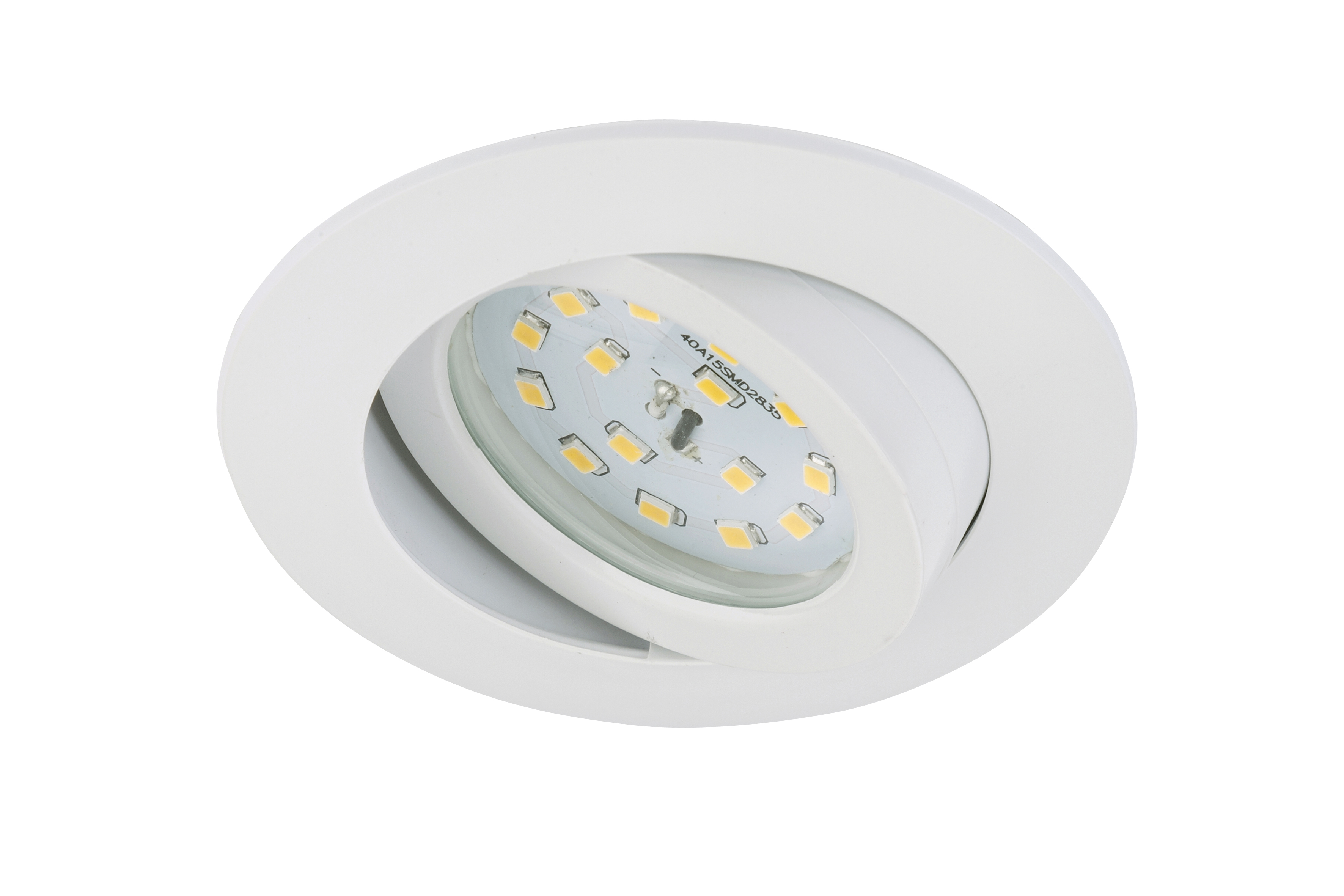 Attach-faretto inc.orient. d 8,2cm 1 led5,5w bianc