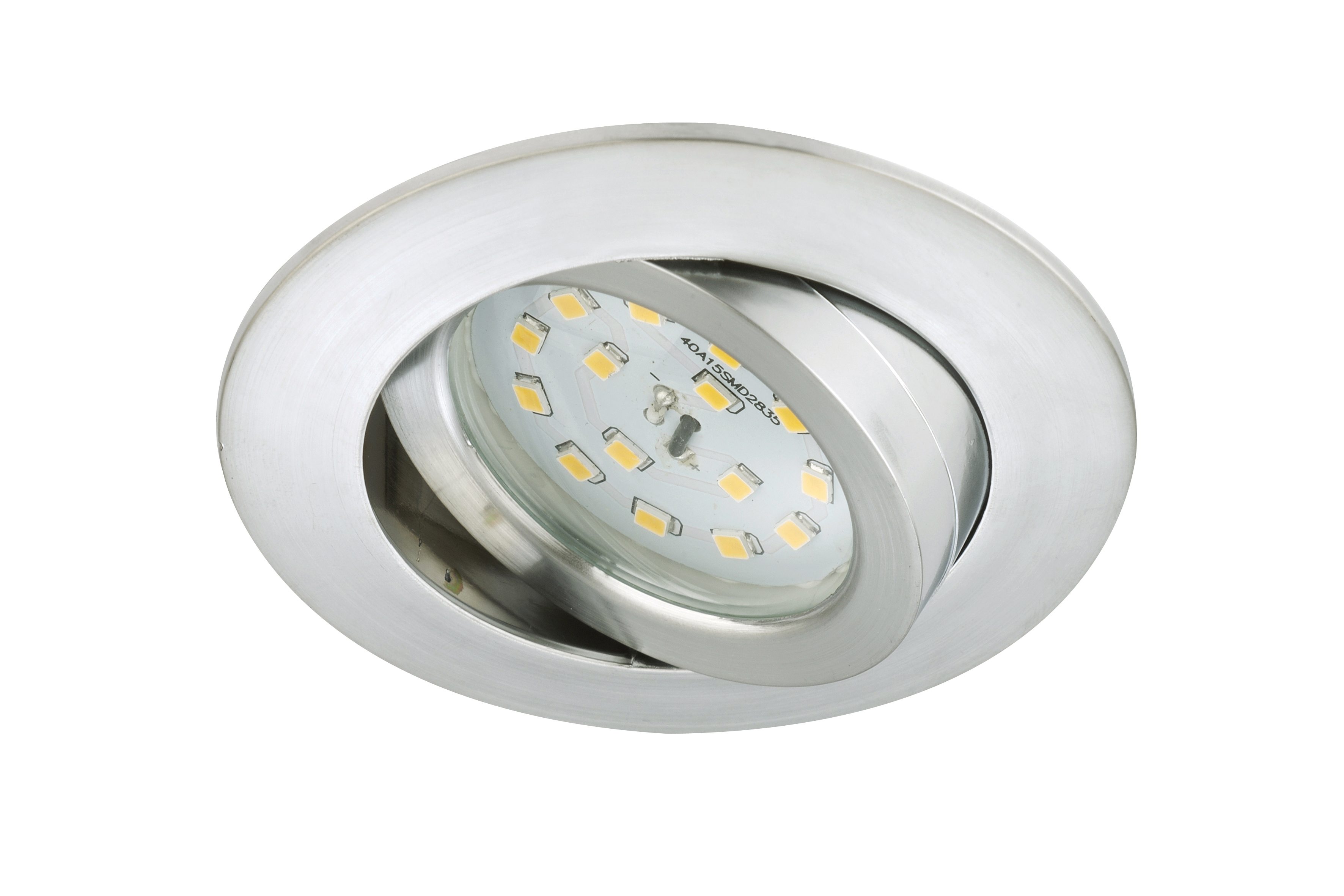 Attach-faretto inc.orient. d 8,2cm 1 led5,5w allum