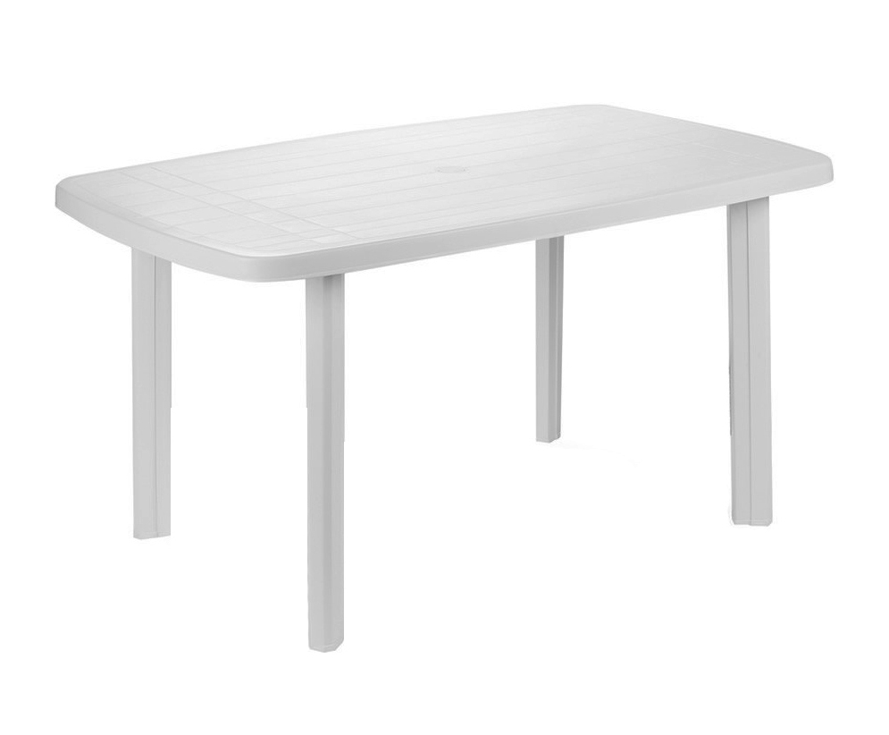 Tavolo da giardino componibile Ipae Progarden Faro 137x85x72 cm bianco