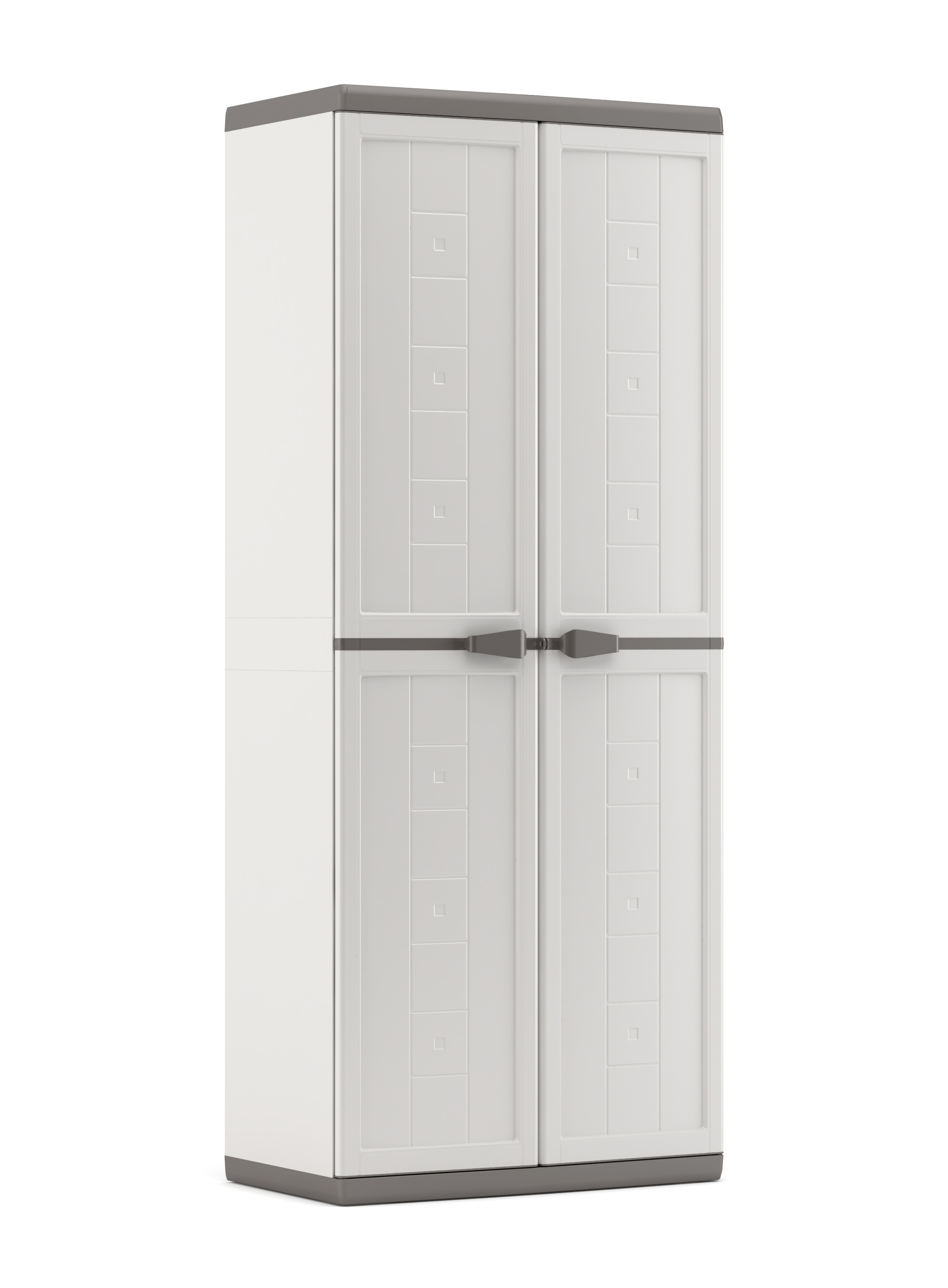 Keter Armadio Jolly Alto 3 piani regolabili bianco/grigio 68x166x39 cm