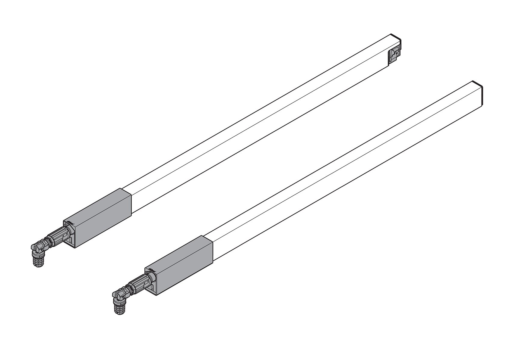 Set ringhierine tandembox l. 500 mm nero terra