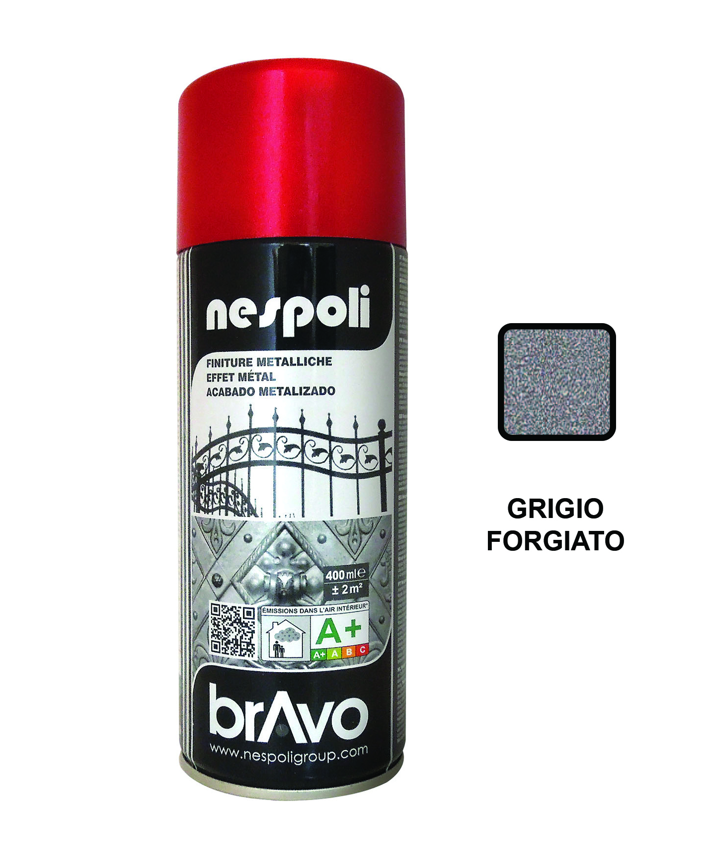 Spray ferromicaceo grigio forgiato  400 ml