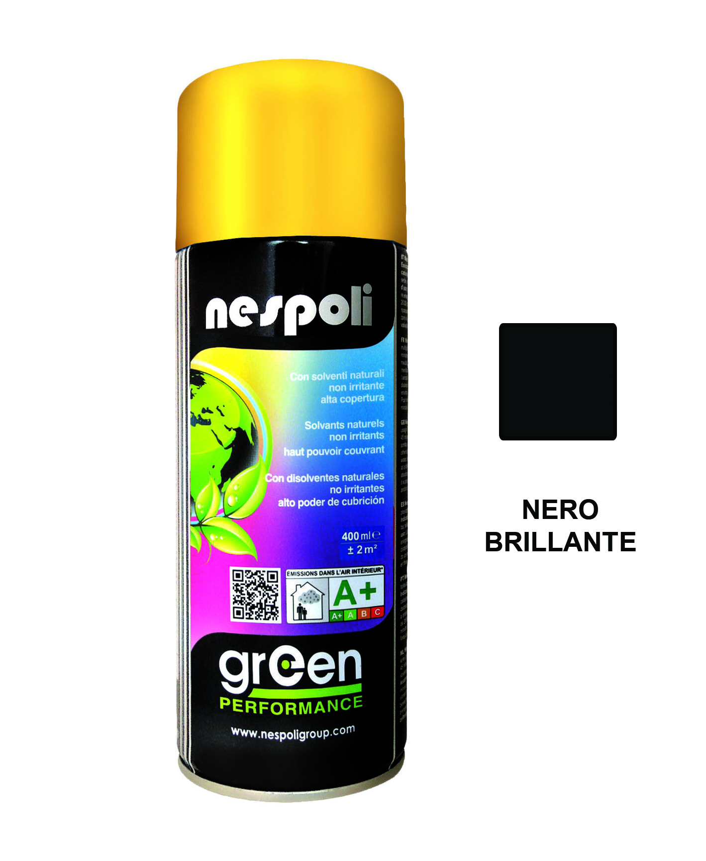 Nesp.green perf.nero lucido 9005 400ml