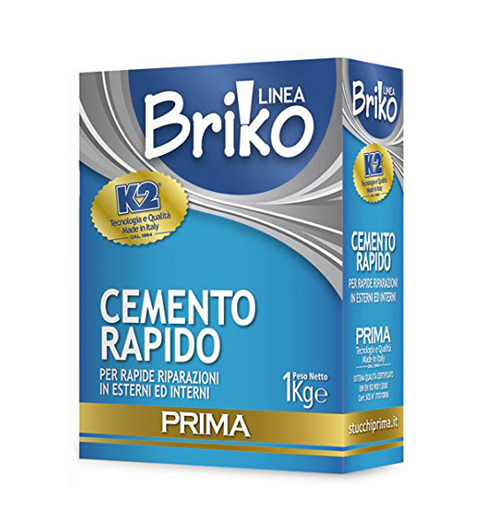 Briko k2 - cemento 1 kg rapido int / est grigio