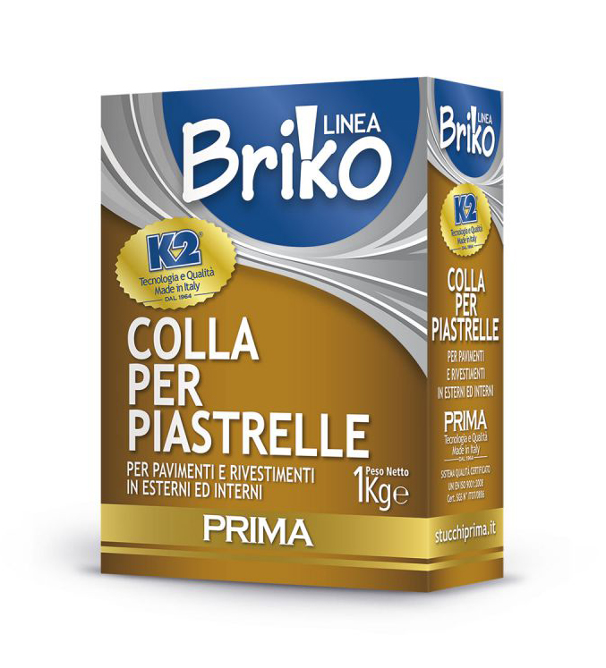 Briko k2 - colla 1 kg piastrelle int / est bianco