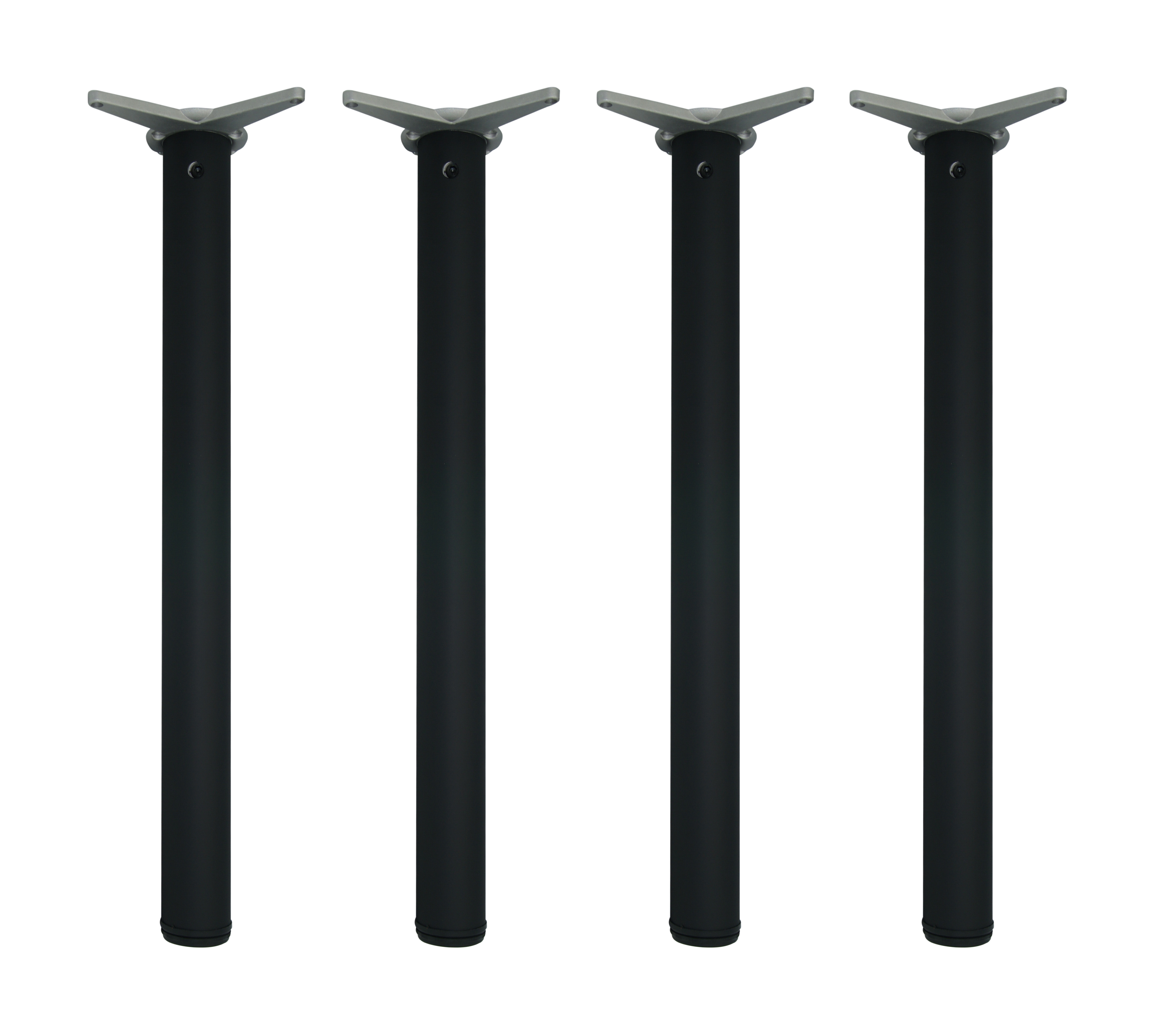 Gambe per tavolo diametro ø 60 mm – 71 cm acciaio nero 