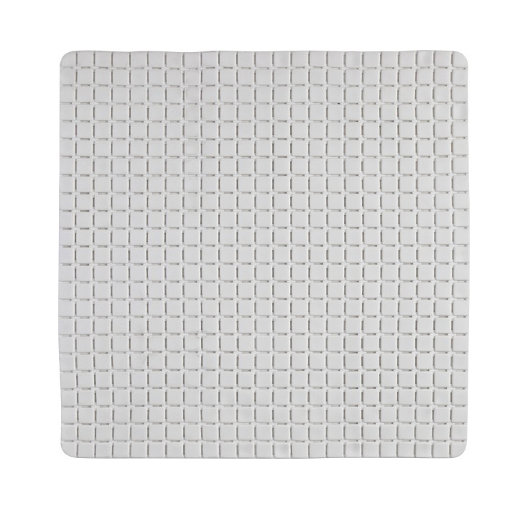 Tapp antiscivolo in pvc 54 x 54 cm mosaico bianco