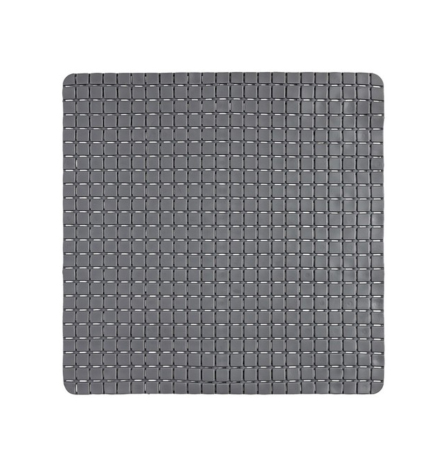 Tappeto antiscivolo in pvc 54x54 cm mosaico grigio