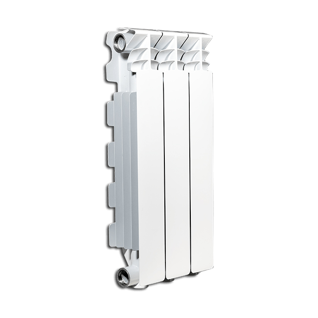 Radiatore in alluminio exclusivo interasse 600 mm 3 elementi bianco