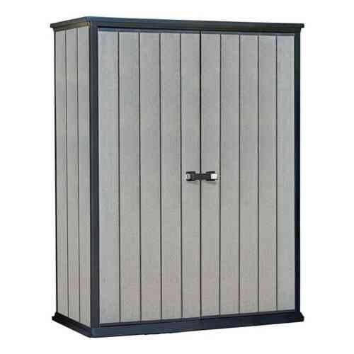 Armadio porta attrezzi da esterno in resina keter high store k225524 grigio