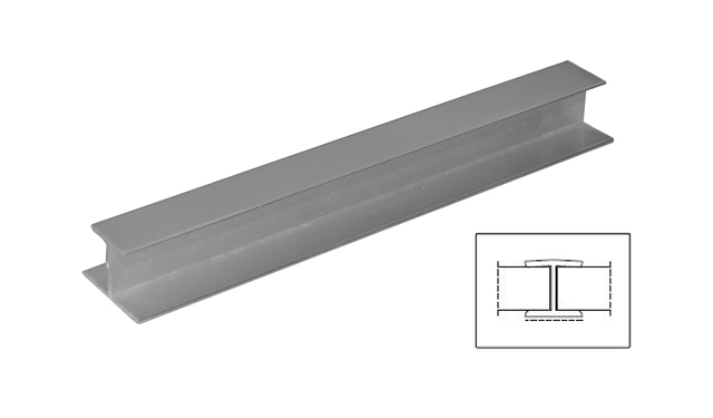 Giunzione zoccolo h.150 alluminio anodizzato lucido