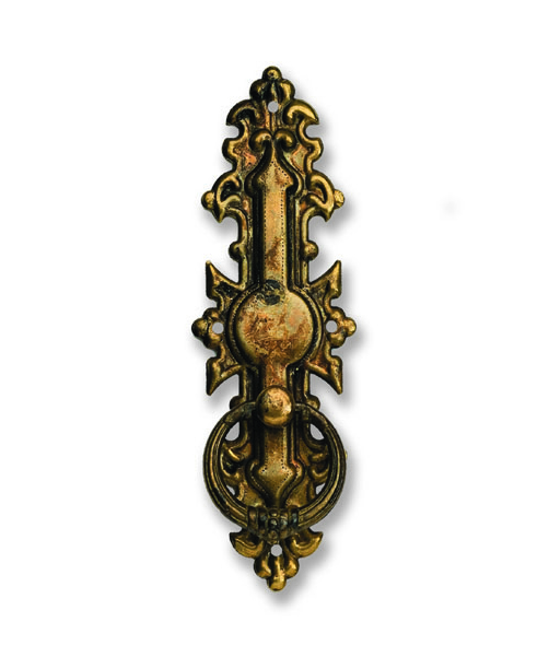 Maniglia pendente anello 38x114 mm ottone antico