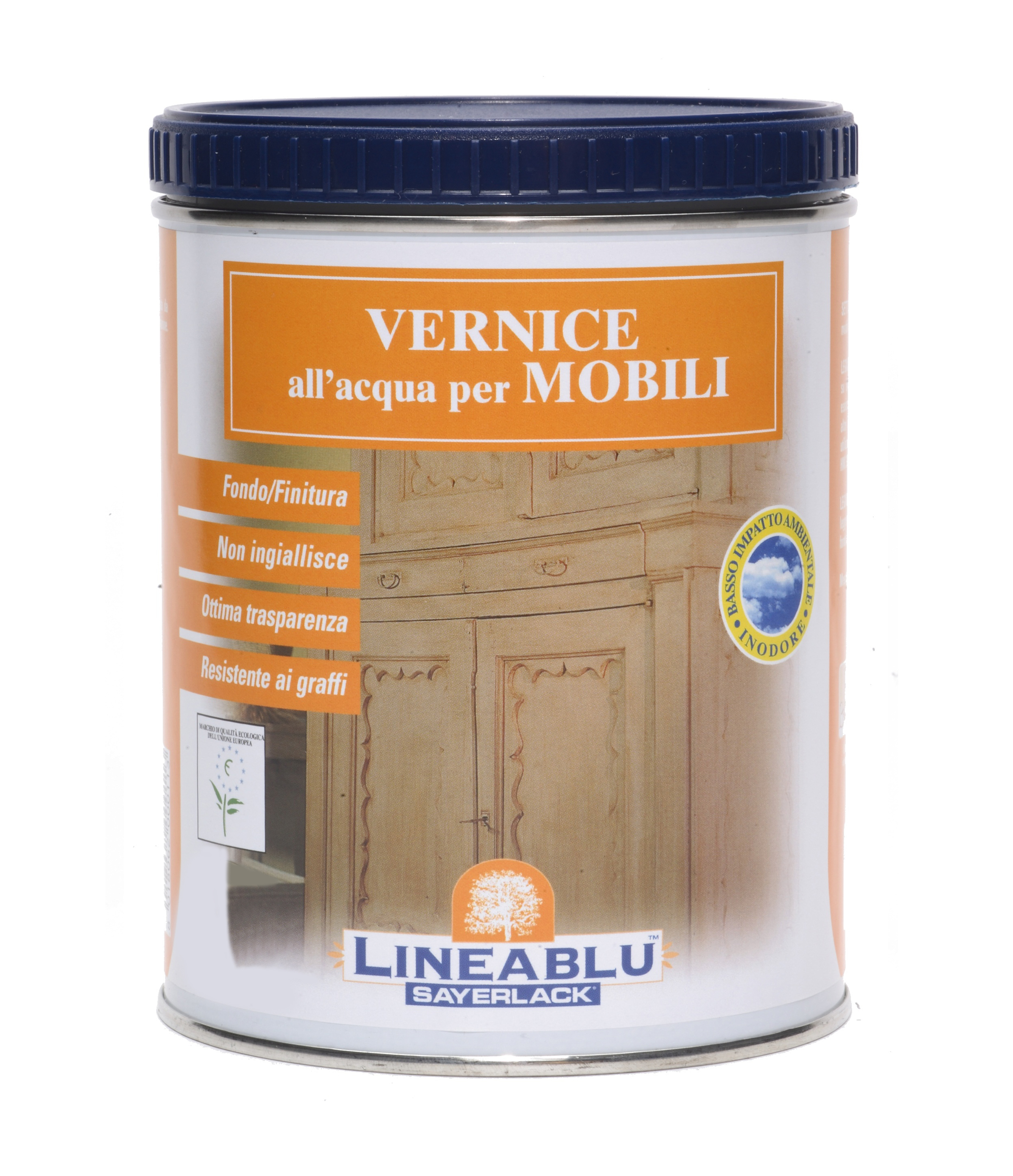 Finitura acqua bianco 50 gloss interno lt 0,75