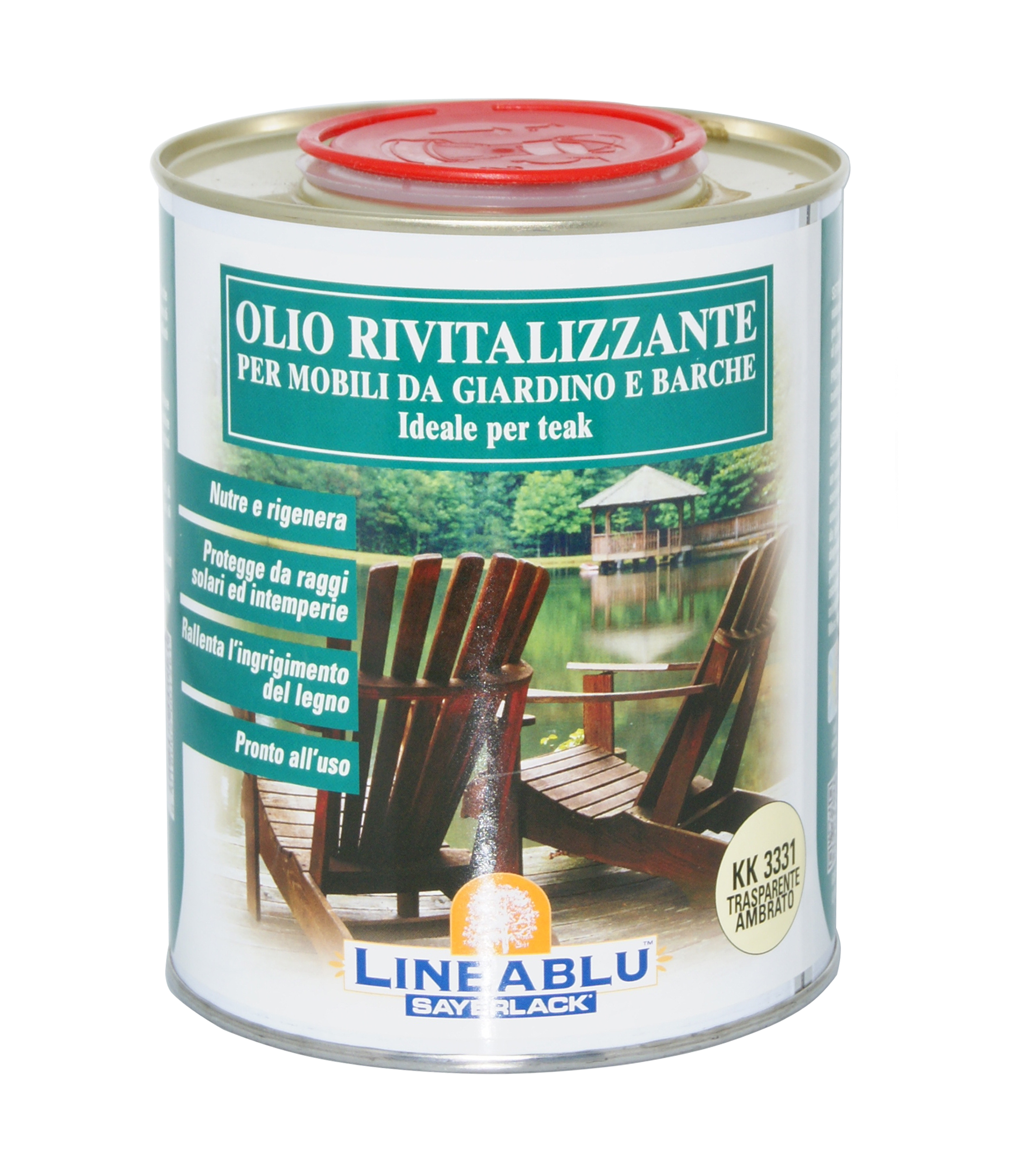 Olio per teak ambrato trasparente lt 0,75