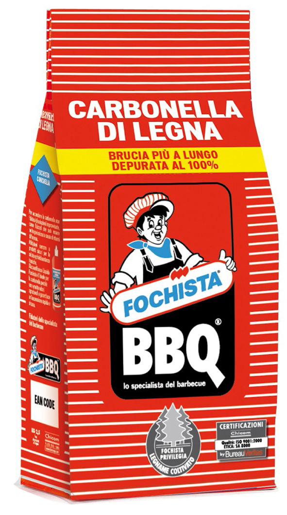 Carbone per barbecue 2,5 kg Fochista