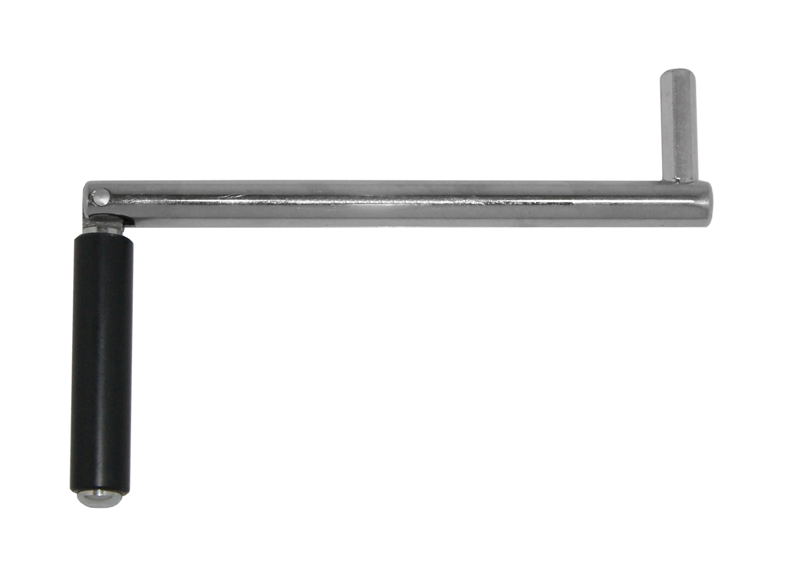 Manovella 140mm ferro-plastica zincato-nero