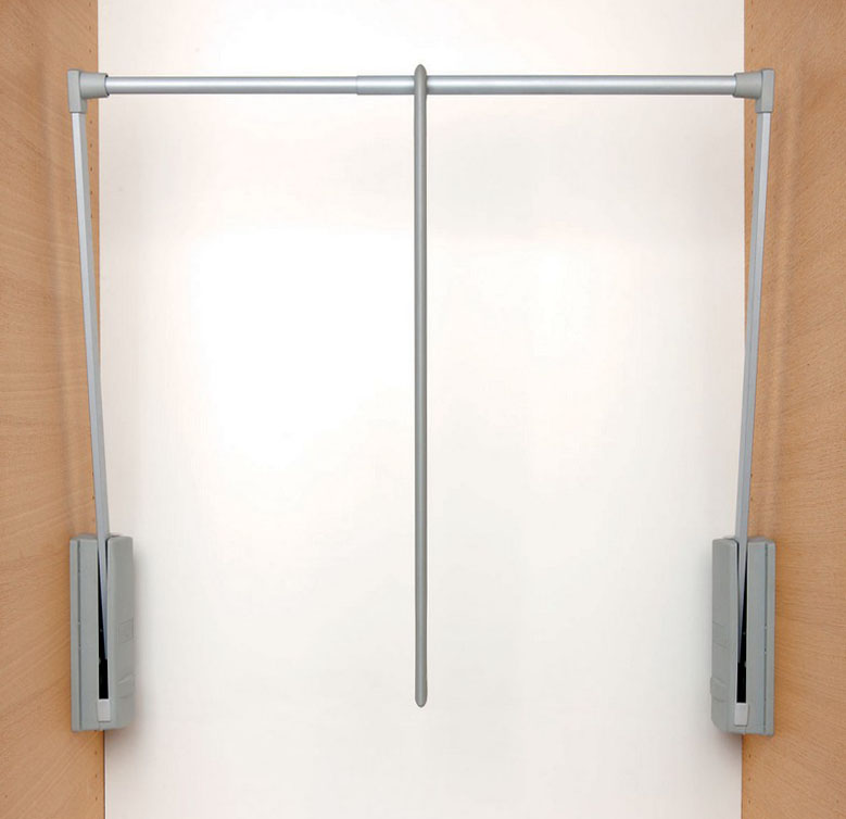 Appendiabiti saliscendi per armadio 77 - 120 cm servetto 2004 originale grigio