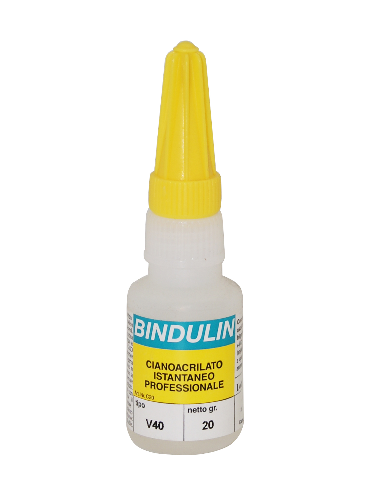 Bindulin - cianoacrilato v40 trasparente 20 g