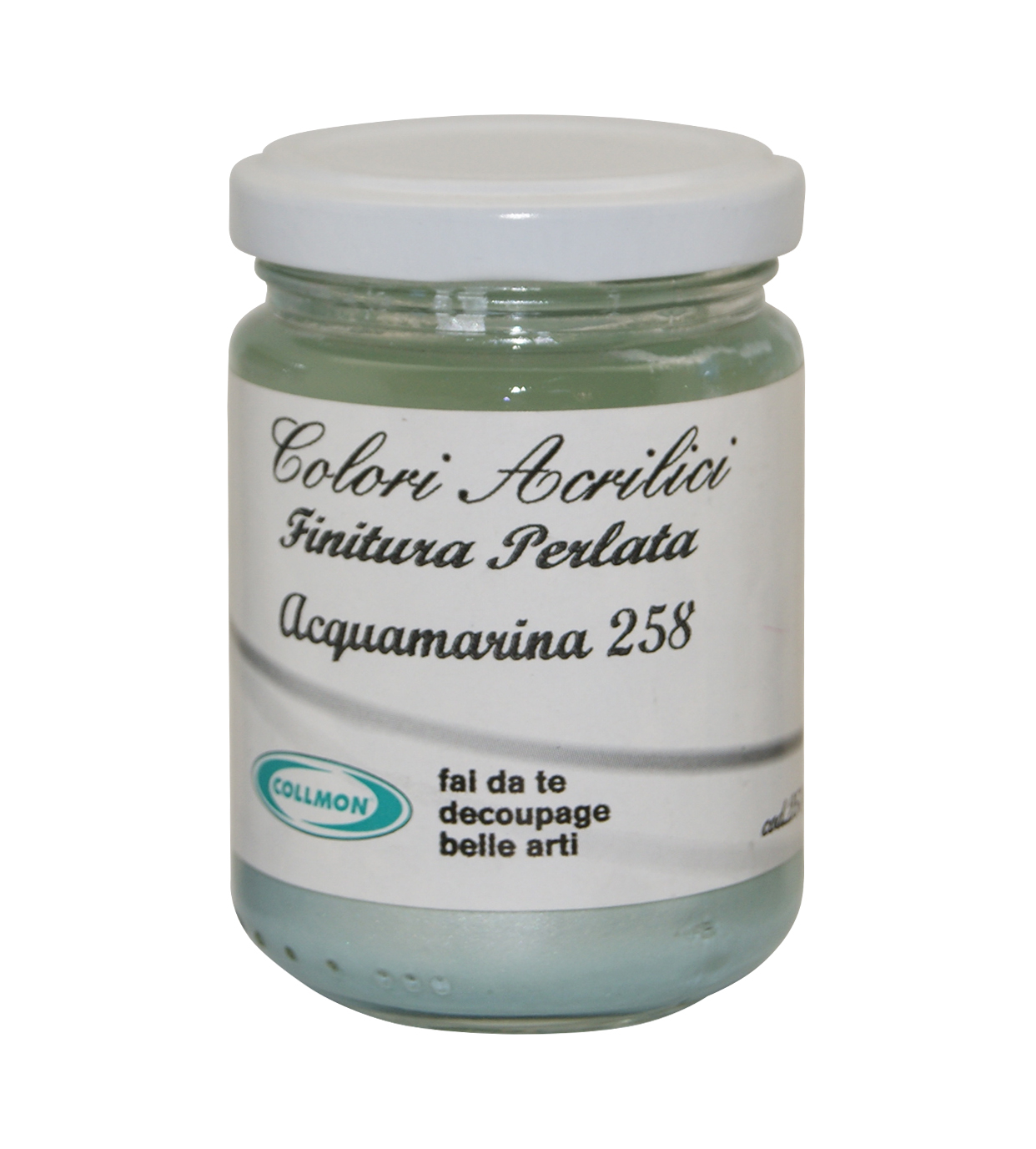 Colore acrilico ml.125 perlato acquamarina