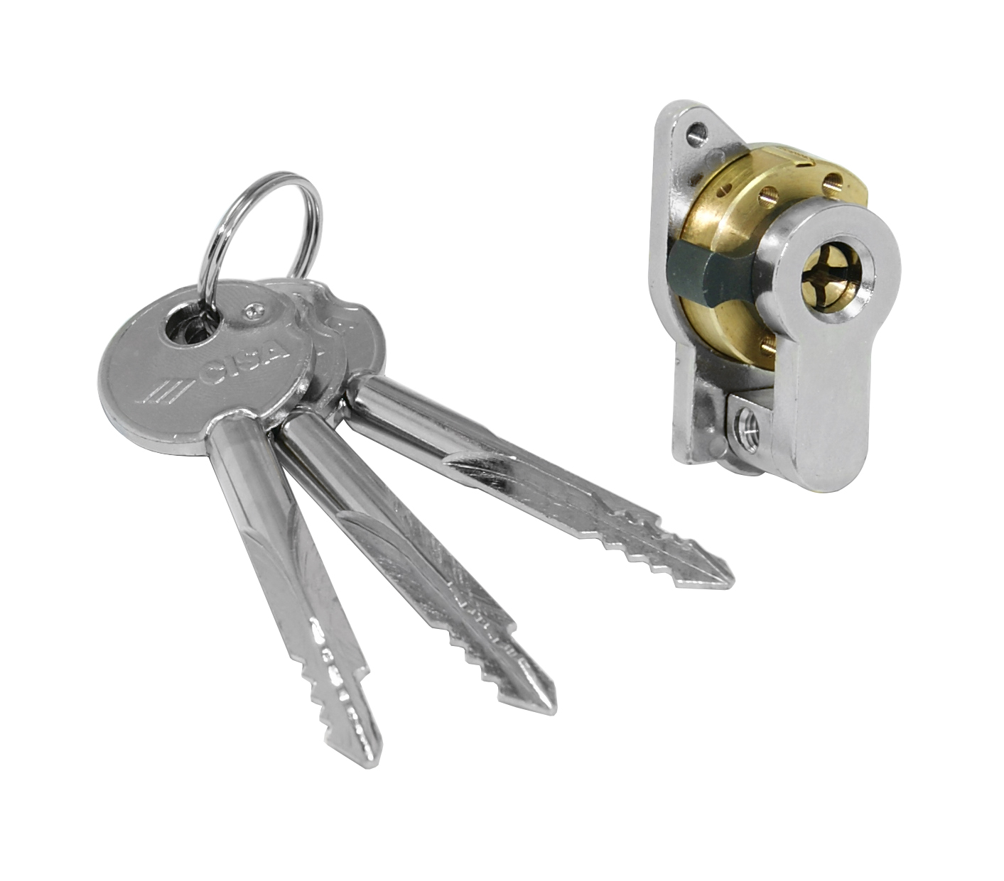 Cilindro chiave a spillo c/adattatore 3 chiavi