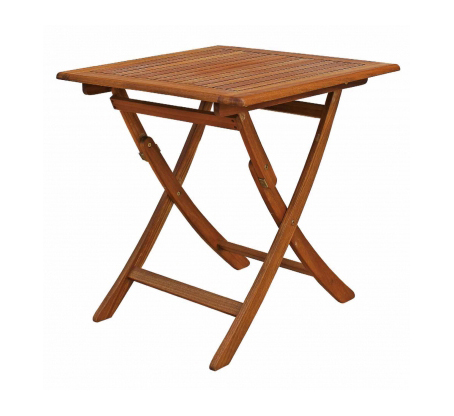 Tavolino natal 80x80x72cm legno effetto ciliegio