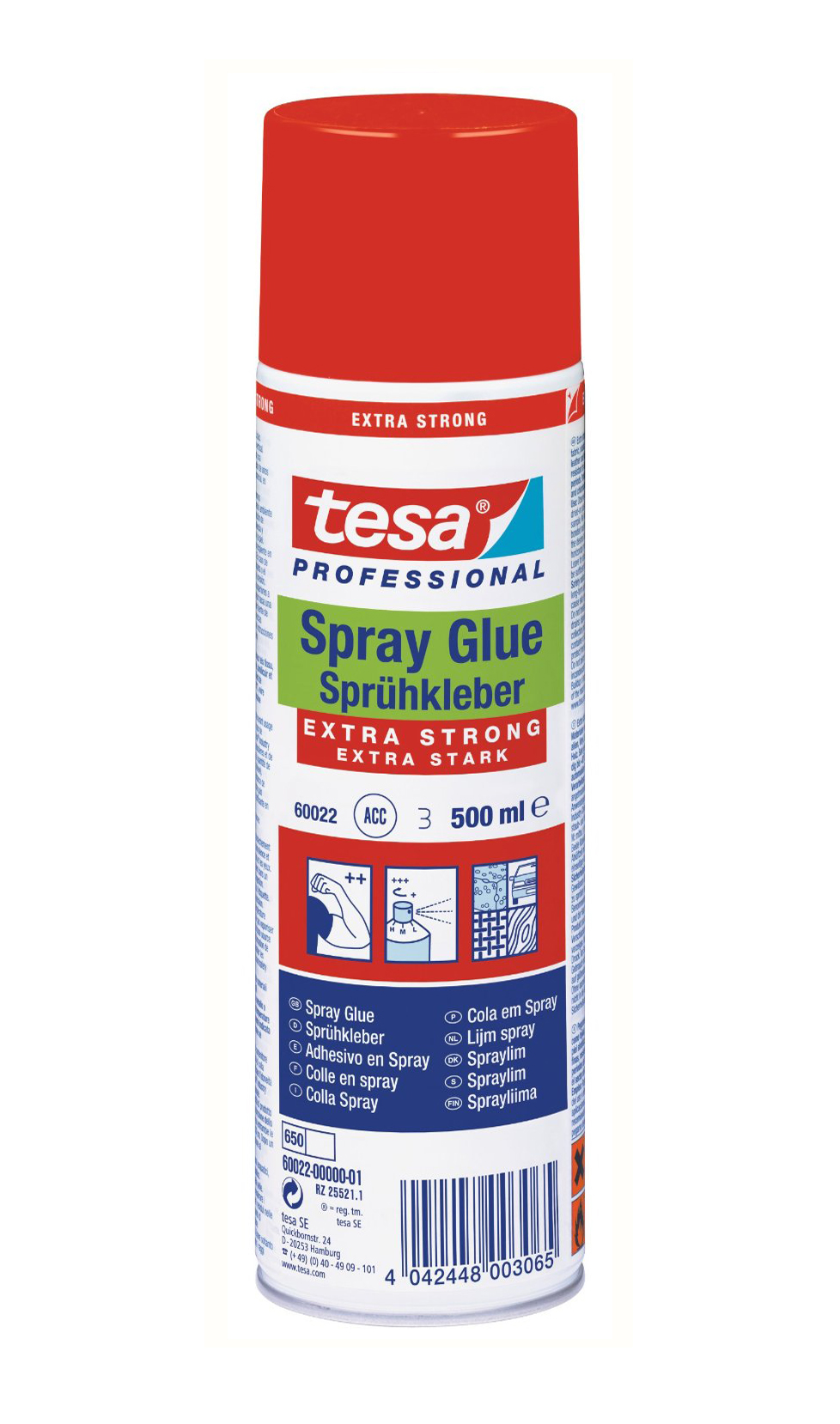 Tesa 60022 colla spray extra strong 500ml mu84 0x0