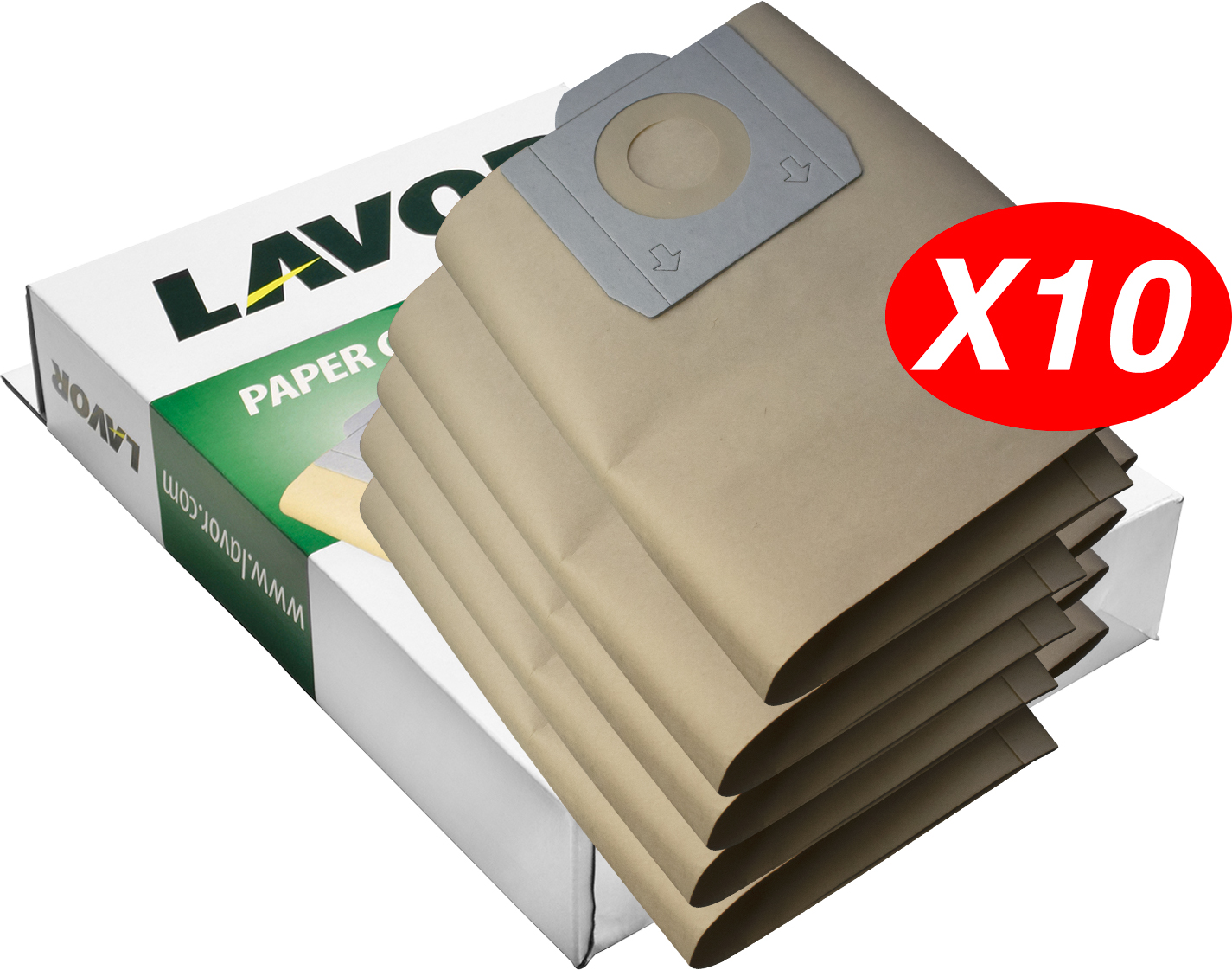 Set sacchetti filtro raccogli polvere (10 pz)