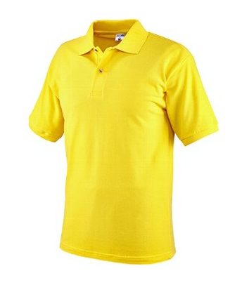 Maglietta polo gialla tg.l cotone
